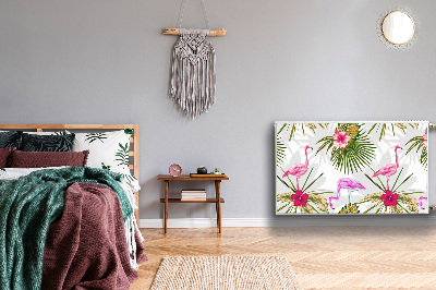 Magnetski poklopac za radijator Flamingosi i cvijeće