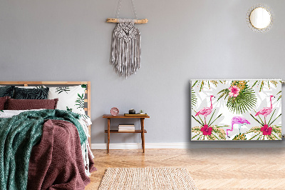 Magnetski poklopac za radijator Flamingosi i cvijeće