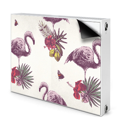 Naljepnica magnetska za radijator Flamingosi i hibiskusi