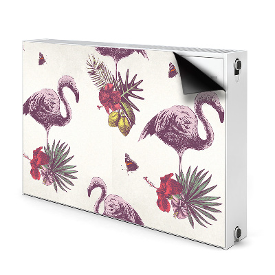 Naljepnica magnetska za radijator Flamingosi i hibiskusi