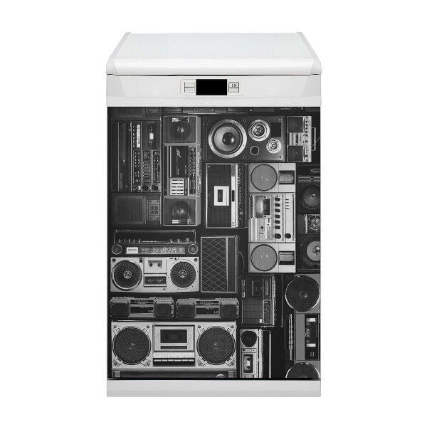 Magnetski poklopac za perilicu posuđa Stari boombox