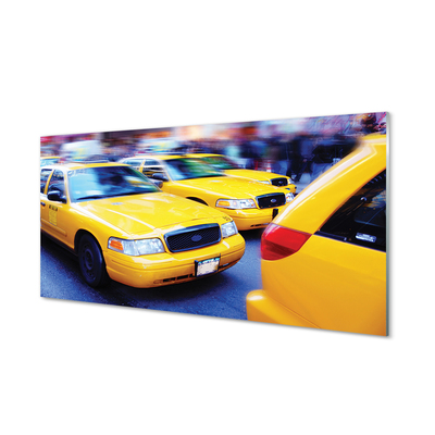 Fotografija na akrilnom staklu Žuti gradski taksi