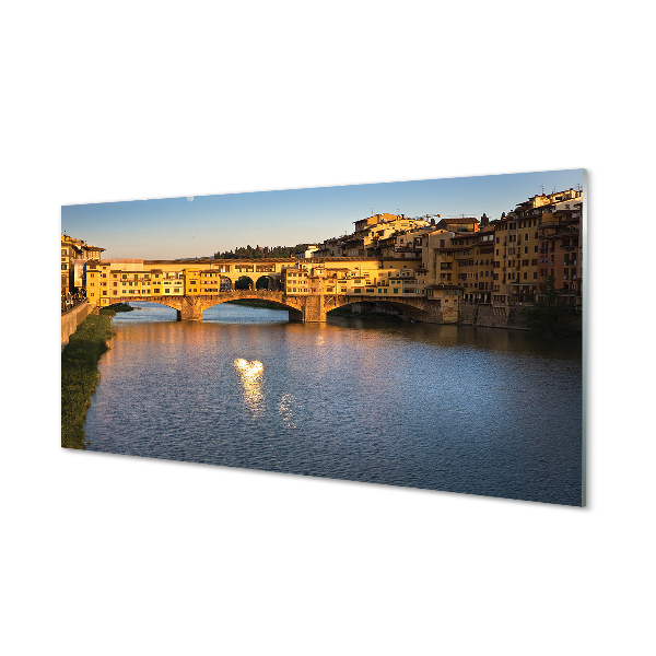 Fotografija na akrilnom staklu Mostovi izlaska sunca u Italiji