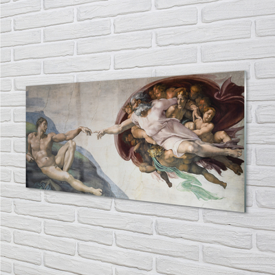 Fotografija na akrilnom staklu Stvaranje Adama - Michelangelo