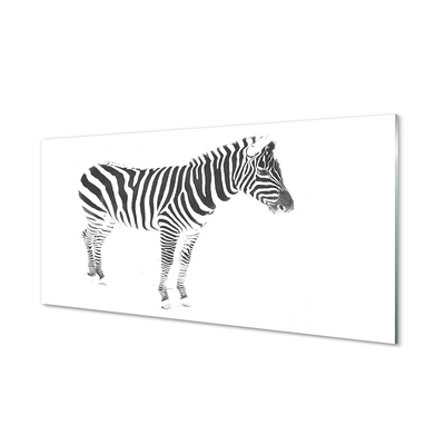 Fotografija na akrilnom staklu Oslikana zebra