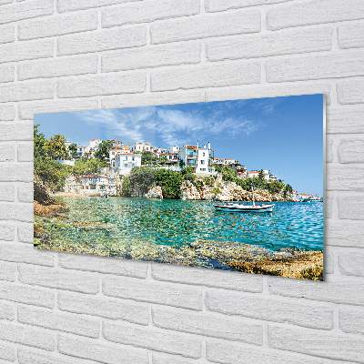 Fotografija na akrilnom staklu Grčka More grad priroda