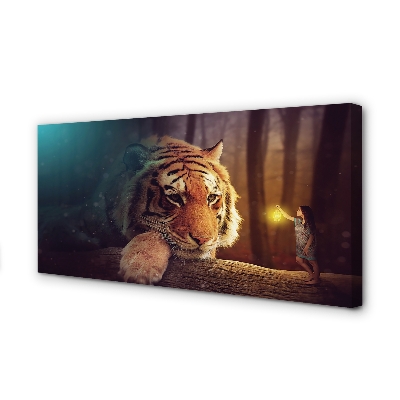 Fotografija na canvas platnu Tigrovi šumski čovjek