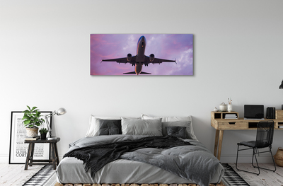 Fotografija na canvas platnu Avion nebo oblaci