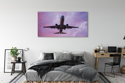 Fotografija na canvas platnu Avion nebo oblaci