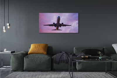 Fotografija na canvas platnu Avion nebo oblaci