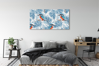 Fotografija na canvas platnu Naslikana ptica na grani