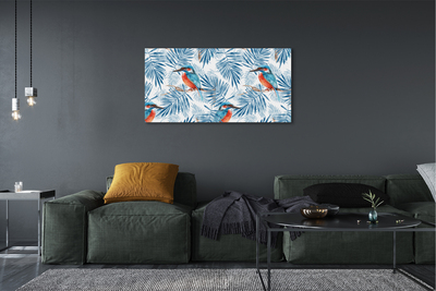 Fotografija na canvas platnu Naslikana ptica na grani