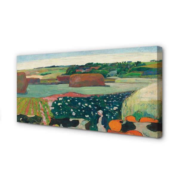 Foto slika na platnu Stogovi sijena u Bretanji - Paul Gauguin