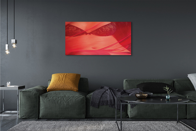 Slika canvas Žena ispod crvenog tila