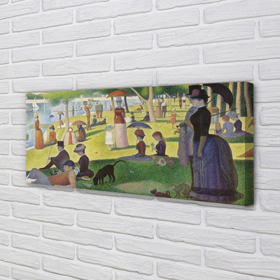 Slika na platnu Nedjelja poslijepodne na otoku Grande Jatte - Georges Seurat