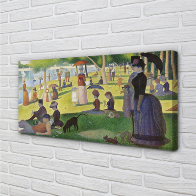 Slika na platnu Nedjelja poslijepodne na otoku Grande Jatte - Georges Seurat