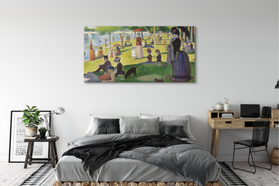 Slika na platnu Nedjelja poslijepodne na otoku Grande Jatte - Georges Seurat