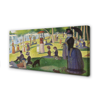 Slika na platnu Nedjelja poslijepodne na otoku Grande Jatte - Georges Seurat