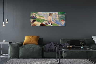 Slika na platnu Završna studija za kupače u Asnieresu - Georges Seurat