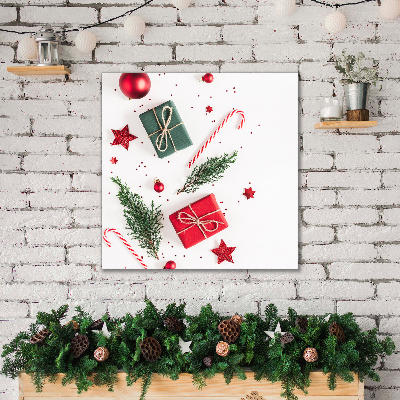 Fotografija na canvas platnu Božićni dar Slatkiši Baubles