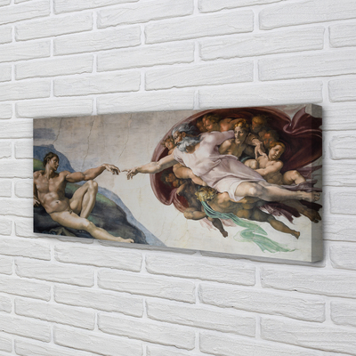 Foto slika na platnu Stvaranje Adama - Michelangelo