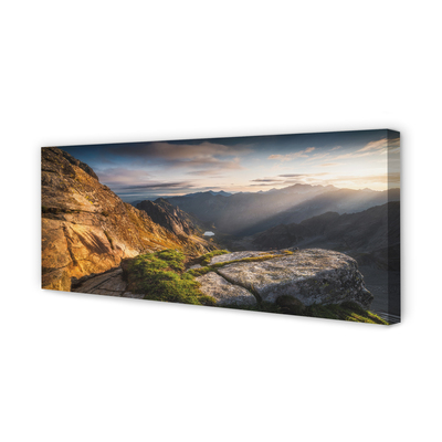 Fotografija na canvas platnu Planine izlazak sunca