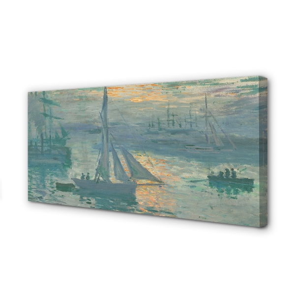 Fotografija na canvas platnu Izlazak sunca - Claude Monet