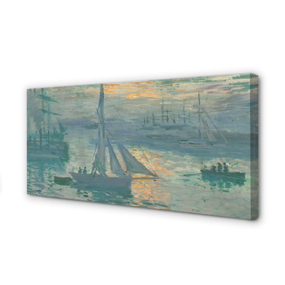 Fotografija na canvas platnu Izlazak sunca - Claude Monet