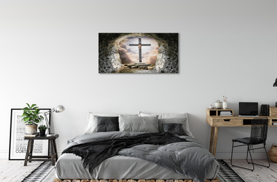 Slika na platnu Pećinski križ svjetlo Isusa