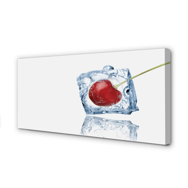 Slika na platnu Kocka leda od višnje