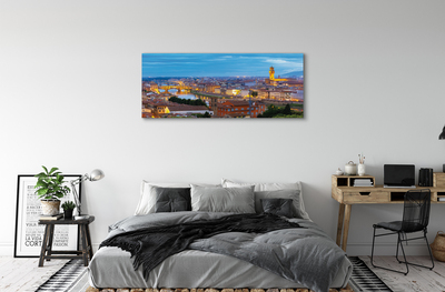 Slika canvas Panorama zalaska sunca u Italiji