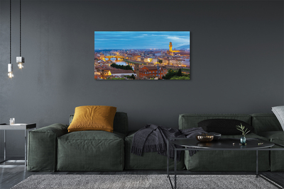 Slika canvas Panorama zalaska sunca u Italiji