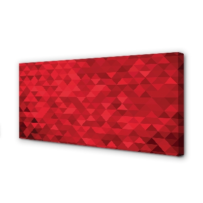 Slika canvas Uzorak crvenih trokuta
