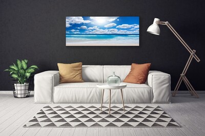 Foto slika na platnu Sea Beach Clouds Landscape