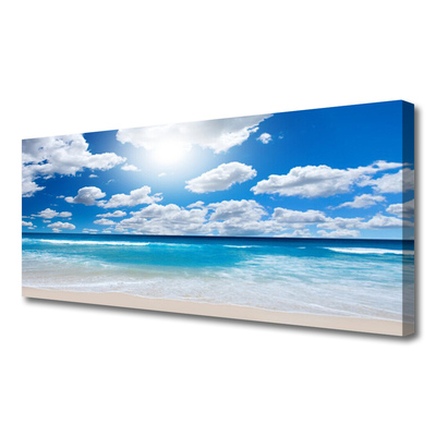 Foto slika na platnu Sea Beach Clouds Landscape