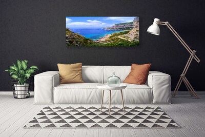 Fotografija na canvas platnu More Plaža Planinski krajolik