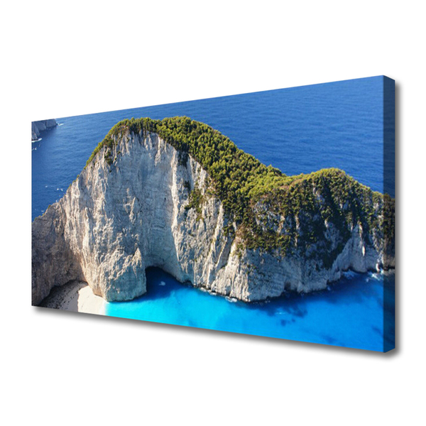 Slika canvas Rocks Sea Landscape