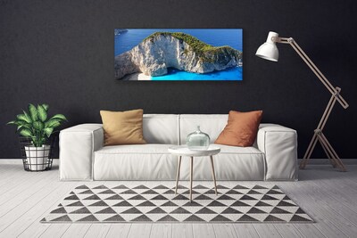 Slika canvas Rocks Sea Landscape