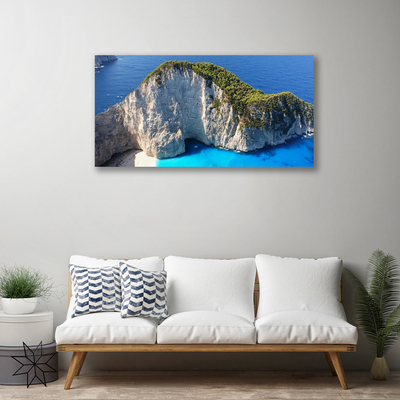 Slika canvas Rocks Sea Landscape