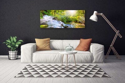 Slika na platnu Vodopad šumske prirode