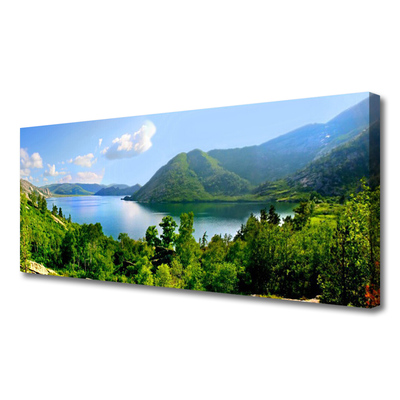 Slika na platnu Planinski krajolik Forest Lake
