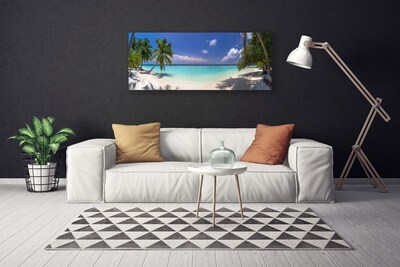 Foto slika na platnu Sea Beach Palm Tree Landscape