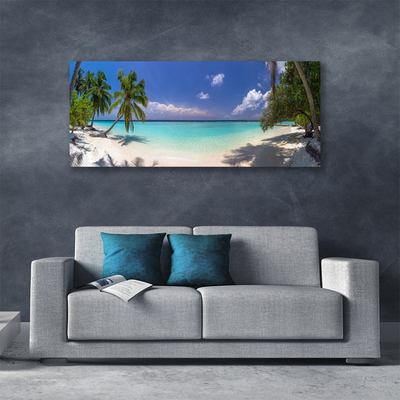 Foto slika na platnu Sea Beach Palm Tree Landscape