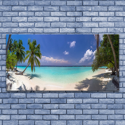 Foto slika na platnu Sea Beach Palm Tree Landscape