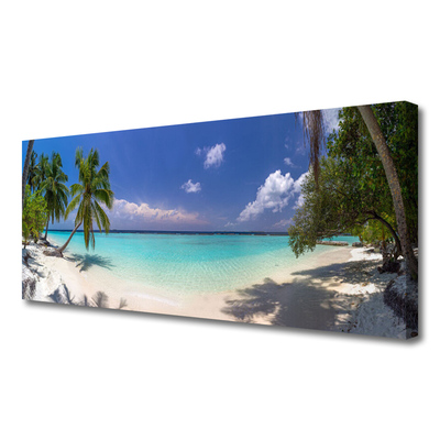 Foto slika na platnu Sea Beach Palm Tree Landscape