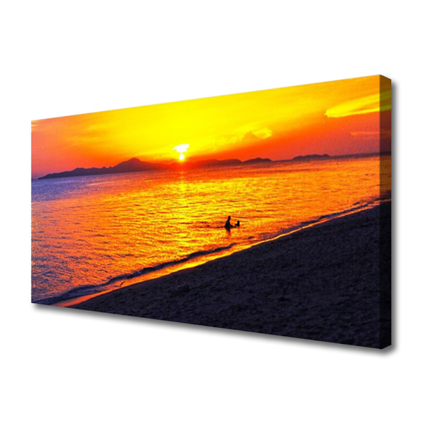 Fotografija na canvas platnu More Sunce Plaža Krajolik