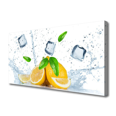 Slika canvas Lemon Ice Cubes Kitchen