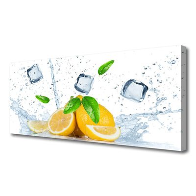 Slika canvas Lemon Ice Cubes Kitchen