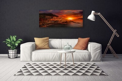 Fotografija na canvas platnu Pejzaž grada mora
