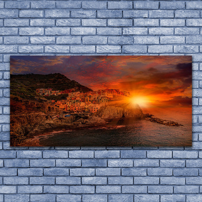 Fotografija na canvas platnu Pejzaž grada mora